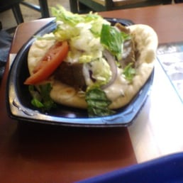 My aunt's beef gyro with lettuce. 1/7/11
