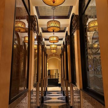 Grand Lux Cafe - Walkway to the restroom - New American Near Me - Houston, Texas Grand Lux Cafe - Walkway to the restroom - New American Near Me - Houston, Texas