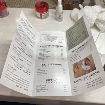 Mai Nail Bar - Princess menu. So cute. - Nail Salons Near Me - Pasadena, California Mai Nail Bar - Princess menu. So cute. - Nail Salons Near Me - Pasadena, California