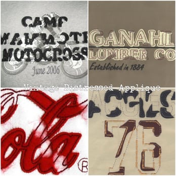 Fabtex Graphics - Trademarked technique of distressed vintage applique. - Printing Services Near Me - Phoenix, Arizona