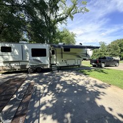 South Sandusky Campground - Campsite with RV