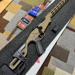 Triple A's Sporting Goods - Squirrel/jackrabbit .17 HMR project for the wilderness. Adjustable length of pull for a shorter individual; and cheek height.