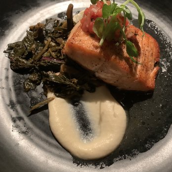 Pescado - Salomon with collards & apple fennel purée - American Near Me - Rosemary Beach, Florida
