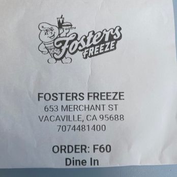 Fosters Freeze - Ice Cream & Frozen Yogurt Near Me - Vacaville, California Fosters Freeze - Ice Cream & Frozen Yogurt Near Me - Vacaville, California
