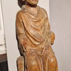 Rosgartenmuseum - Skulptur (Thronender Bischof)