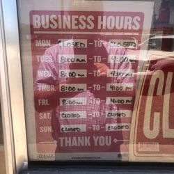 Iron Express - Hours as of June 2020