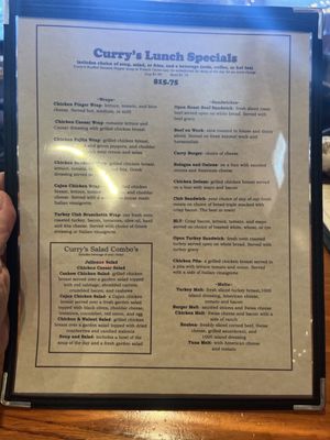 Menu photo 2 Curry's Restaurant And Pub Buffalo, NY