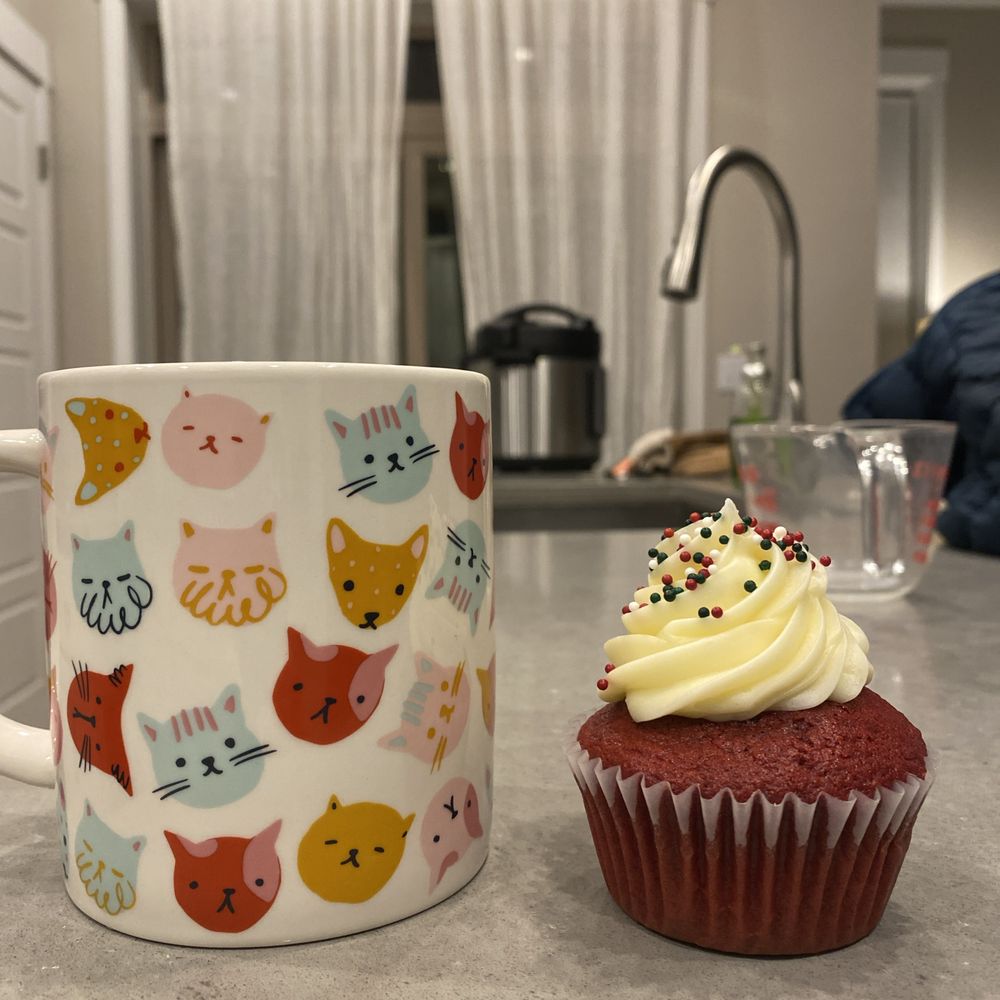 This tiny cupcake is $4!? Mug for size reference This tiny cupcake is $4!? Mug for size reference