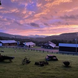 Diemand Farm - Sunset overlooking the farm