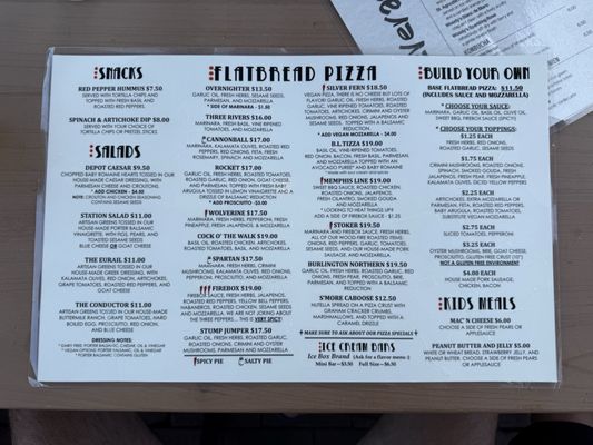 Menu photo 1 The Filling Station Microbrewery Traverse City, MI