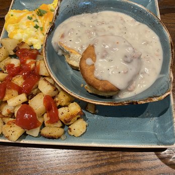 First Watch - Biscuit and chicken sausage gravy breakfast - Breakfast & Brunch Near Me - Dallas, Texas First Watch - Biscuit and chicken sausage gravy breakfast - Breakfast & Brunch Near Me - Dallas, Texas