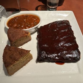Dry Creek Grill - St Louis ribs, no coleslaw, extra cornbread. - American Near Me - San Jose, California
