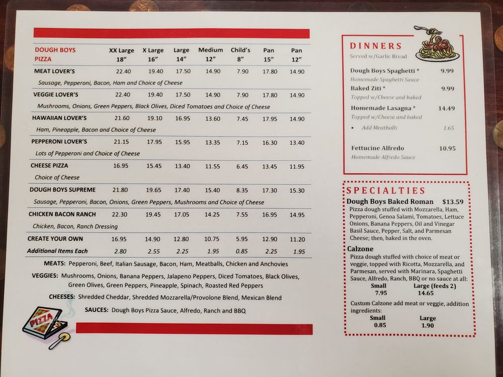 Dough Boys Pizzeria American and Italian Foods Logo