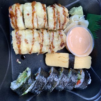 Sushi Hana - Philly roll (fried) Veggie roll Tamago nigiri - (egg!) - Sushi Bars Near Me - Affton, Missouri Sushi Hana - Philly roll (fried) Veggie roll Tamago nigiri - (egg!) - Sushi Bars Near Me - Affton, Missouri