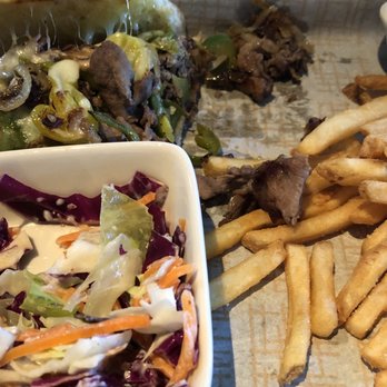 BJ's Restaurant & Brewhouse - Philly cheese Steak and fries. - New American Near Me - Avon, Indiana