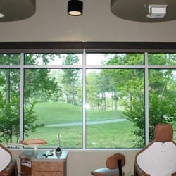 Underwood Orthodontics in Spring - Golf course view at Dr. Underwood's office