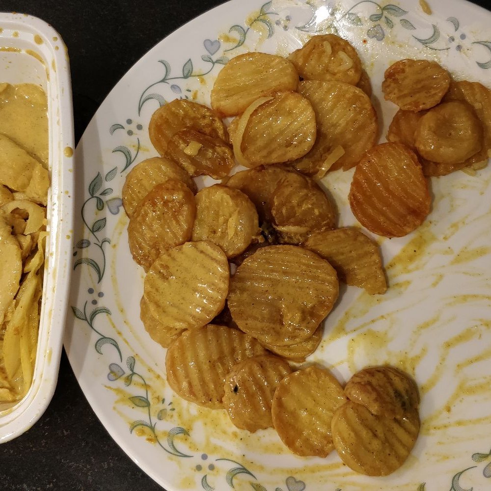 Spicy Bangkok - Potatoes - after the first serving. - Thai Near Me - Commerce Township, Michigan Spicy Bangkok - Potatoes - after the first serving. - Thai Near Me - Commerce Township, Michigan
