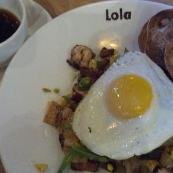 Lola - A breakfast hash with octopus... a tasty and creative approach to breakfast food! - Greek Near Me - Seattle, Washington