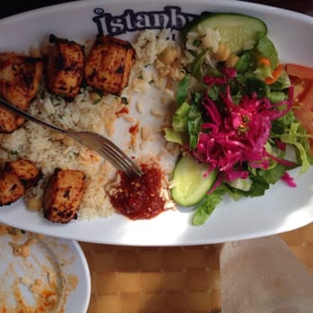 Istanbul Grill - Chicken kabob - already ate from it - Turkish Near Me - Houston, Texas Istanbul Grill - Chicken kabob - already ate from it - Turkish Near Me - Houston, Texas