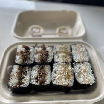 Musubi Square - Bulgogi BBQ(Beef) and soft shell crab - Asian Fusion Near Me - Anaheim, California Musubi Square - Bulgogi BBQ(Beef) and soft shell crab - Asian Fusion Near Me - Anaheim, California
