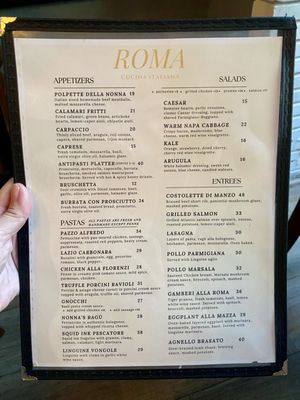 Menu photo 1 Roma Menlo Park, CA Menu photo 1 Roma Menlo Park, CA