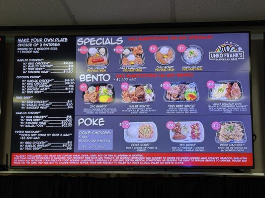 Menu photo 6 Unko Frank's Hawaiian BBQ Las Vegas, NV Menu photo 6 Unko Frank's Hawaiian BBQ Las Vegas, NV