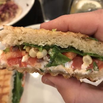 Moss Cafe - side shot of the panini - Cafes Near Me - Bronx, New York