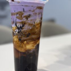 The Alley - Ube taro brown sugar boba milk.
