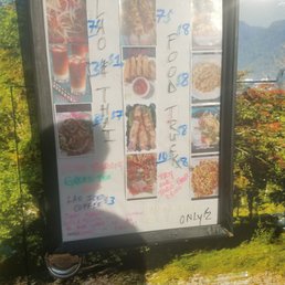 a sign for a restaurant