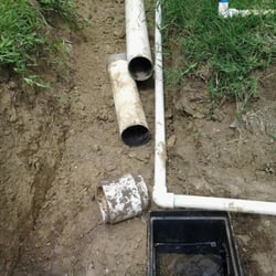 Eagle Sprinkler & Drainage - Cheap pipe and left unfinished.