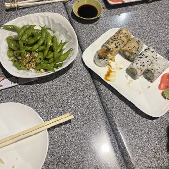 Yamiko Sushi - Garlic Edamame, Tempura Crunch Roll, Cali Roll. - Sushi Bars Near Me - Carolina, Puerto Rico Yamiko Sushi - Garlic Edamame, Tempura Crunch Roll, Cali Roll. - Sushi Bars Near Me - Carolina, Puerto Rico