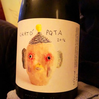 Frenchette - One of the wines we ordered that had a cute label - Brasseries Near Me - New York, New York