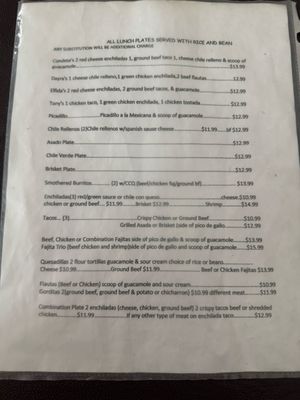 Menu photo 1 La Condesa Midland, TX