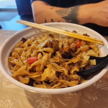 Dumpling World - Eggplant & minced pork noodle (dry) - very tasty - Chinese Near Me - Sugar Land, Texas