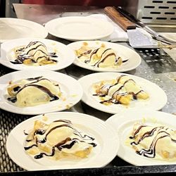 Teppanya - Banana Fosters with ice cream