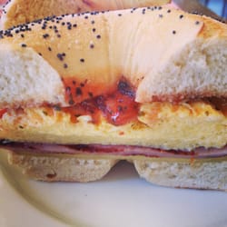Wholly Bagels - I recommend the barnyard