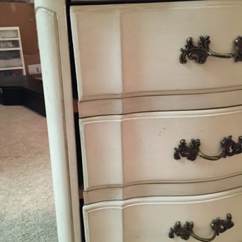 Best Price Moving and Storage - Vintage Nightstand - frame is ripped apart from body - Movers Near Me - Chicago, Illinois