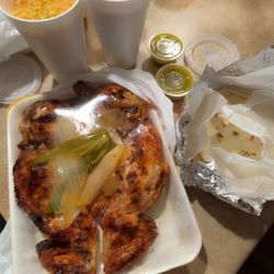 El Progresso - Grilled chicken (whole) $12.99 Rice and Beans extra