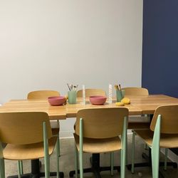 Color Me Mine - Our table to paint.