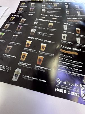 Menu photo 3 Cafes Quan San Jose, CA Menu photo 3 Cafes Quan San Jose, CA