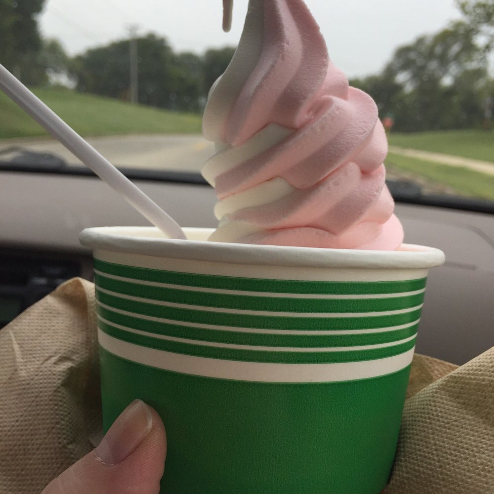 Strawberry-vanilla swirl Strawberry-vanilla swirl