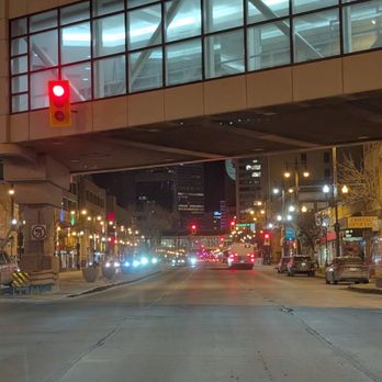 Portage Place - Driving on Portage Avenue, stopped in front of the old flagship Hudson's Bay store. Portage Place is on the left. - Shopping Centers Near Me - Winnipeg, Manitoba Portage Place - Driving on Portage Avenue, stopped in front of the old flagship Hudson's Bay store. Portage Place is on the left. - Shopping Centers Near Me - Winnipeg, Manitoba