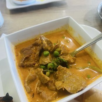Rincome - Beef Panang Curry. Requested SPICY got SPICY! Tender beef delicious curry! - Thai Near Me - Northridge, California Rincome - Beef Panang Curry. Requested SPICY got SPICY! Tender beef delicious curry! - Thai Near Me - Northridge, California
