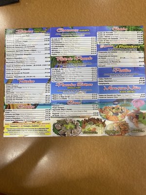 Menu photo 5 Tacos Y Mariscos La Phoenikera Phoenix, AZ