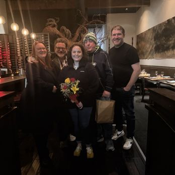 Rediviva - Here we are posing with our chef and owner of Rediviva, Andy Bickar. - New American Near Me - Aberdeen, Washington Rediviva - Here we are posing with our chef and owner of Rediviva, Andy Bickar. - New American Near Me - Aberdeen, Washington