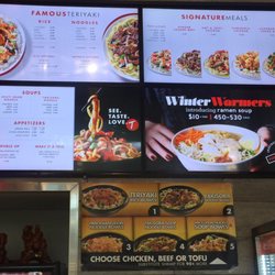 Teriyaki Experience - Menu board