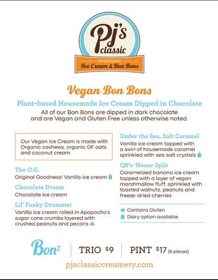 PJ's Classic Homemade Ice Cream & Bon Bons by null