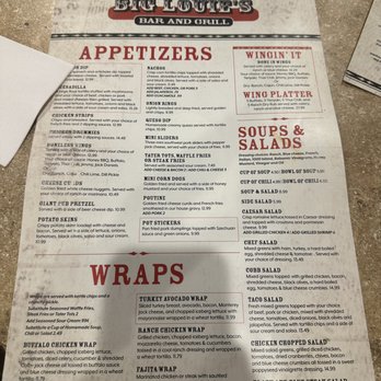 Big Louie's Bar & Grill - Menu - Barbeque Near Me - Minneapolis, Minnesota
