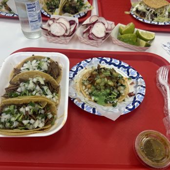 Tacos El Gordo - Birria tacos on the left and a pastor taco with everything. - Tacos Near Me - Las Vegas, Nevada Tacos El Gordo - Birria tacos on the left and a pastor taco with everything. - Tacos Near Me - Las Vegas, Nevada
