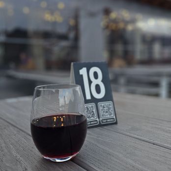 Tapped Public House - Rodney Strong Pinot Noir while we wait - Gastropubs Near Me - Camano Island, Washington